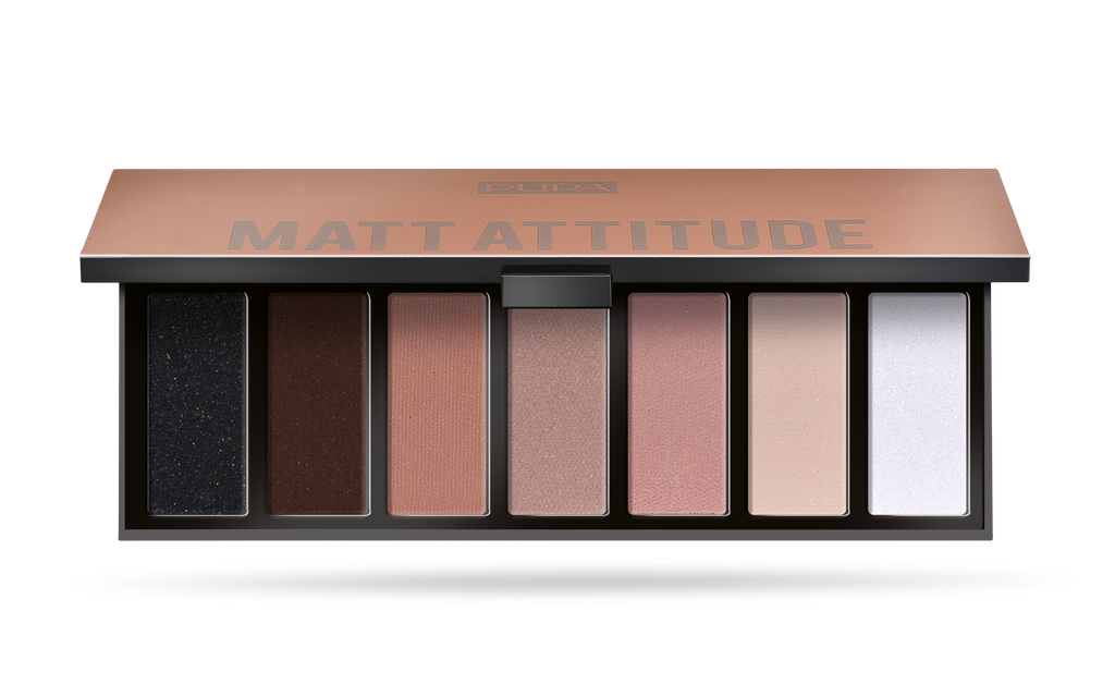 Pupa Eye Shadow Palette Make Up Stories Compact 7 Multi-Finish Eyeshadows