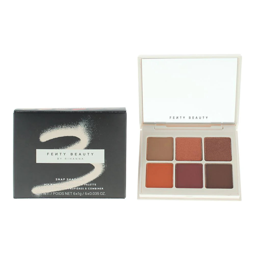 Fenty Beauty Eyeshadow Palette Snap Shadows Mix & Match Deep Neutrals 6 G