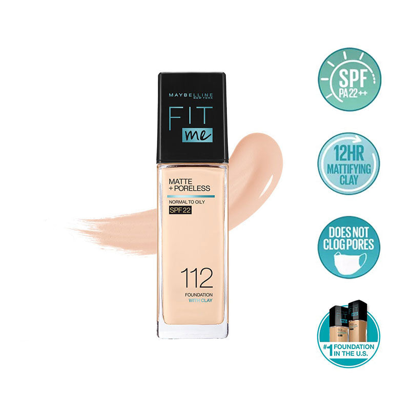 New Fit Me Matte + Poreless Liquid Foundation SPF 22 - The Divine Beauty