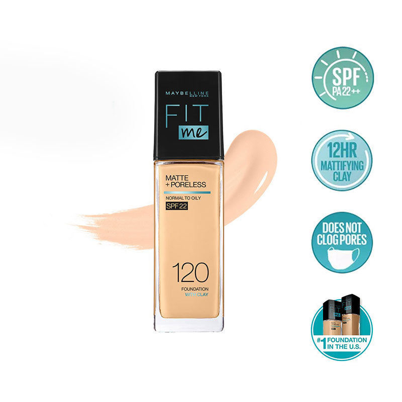 New Fit Me Matte + Poreless Liquid Foundation SPF 22 - The Divine Beauty