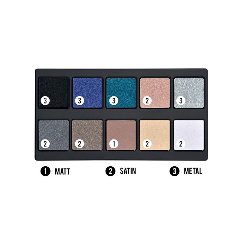 Make Up Stories - Palette Of 11 Multi-Finish Eyeshadows - The Divine Beauty