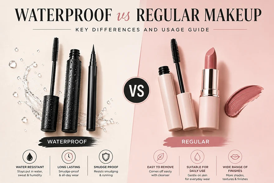 Waterproof vs Regular Makeup: Key Differences and Usage Guid