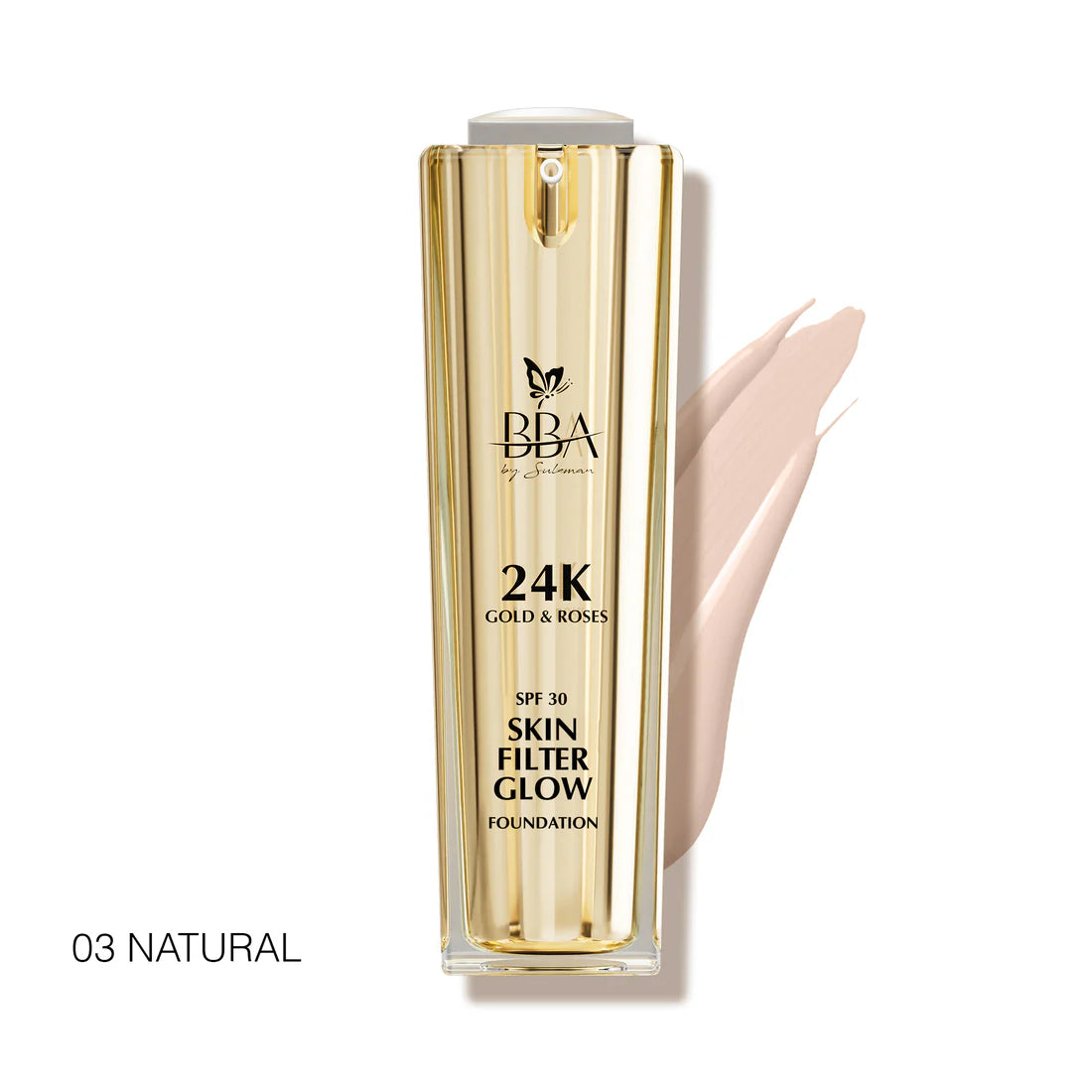 Bba 24K Gold & Roses Skin Filter Glow Foundation Spf 30