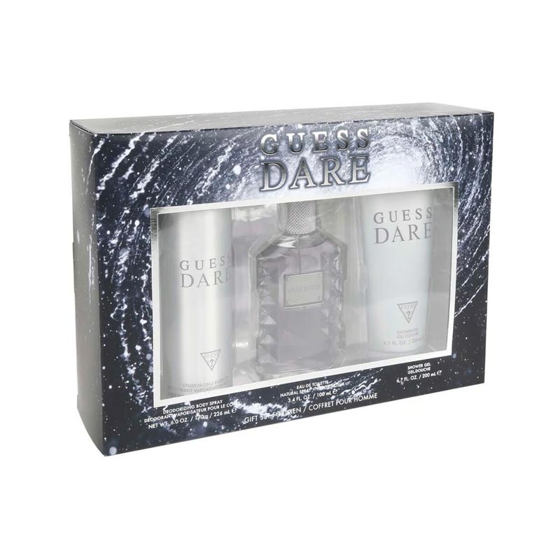 Guess Dare For Men Set EDT 100Ml+Body Spray 226Ml+Shower Gel 200Ml