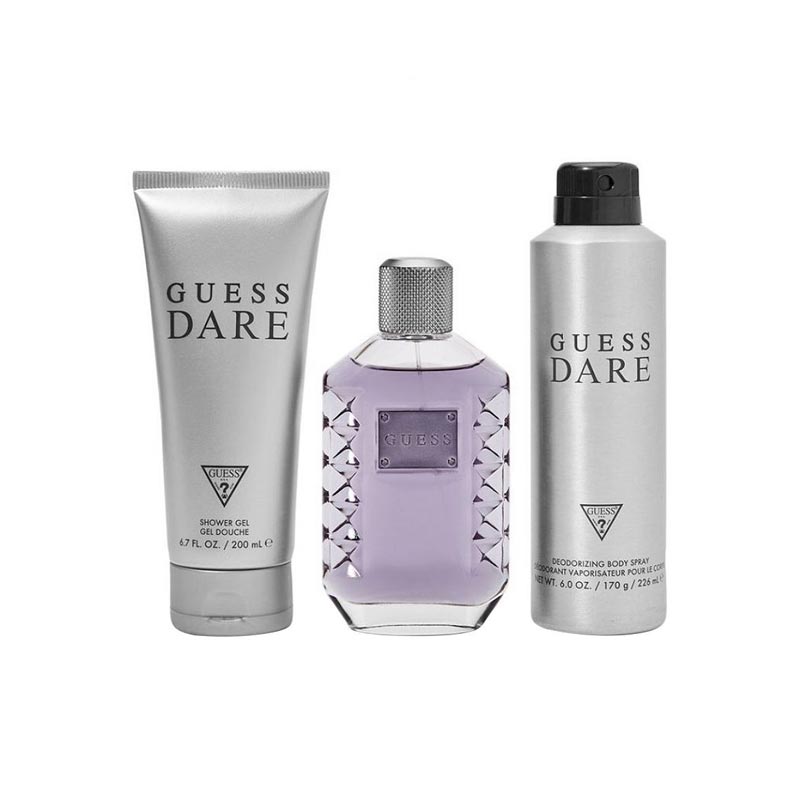 Guess Dare For Men Set EDT 100Ml+Body Spray 226Ml+Shower Gel 200Ml