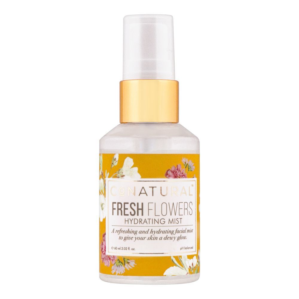 Co Natural Rose Water Fresh Flowers Hydrating Spray 60Ml