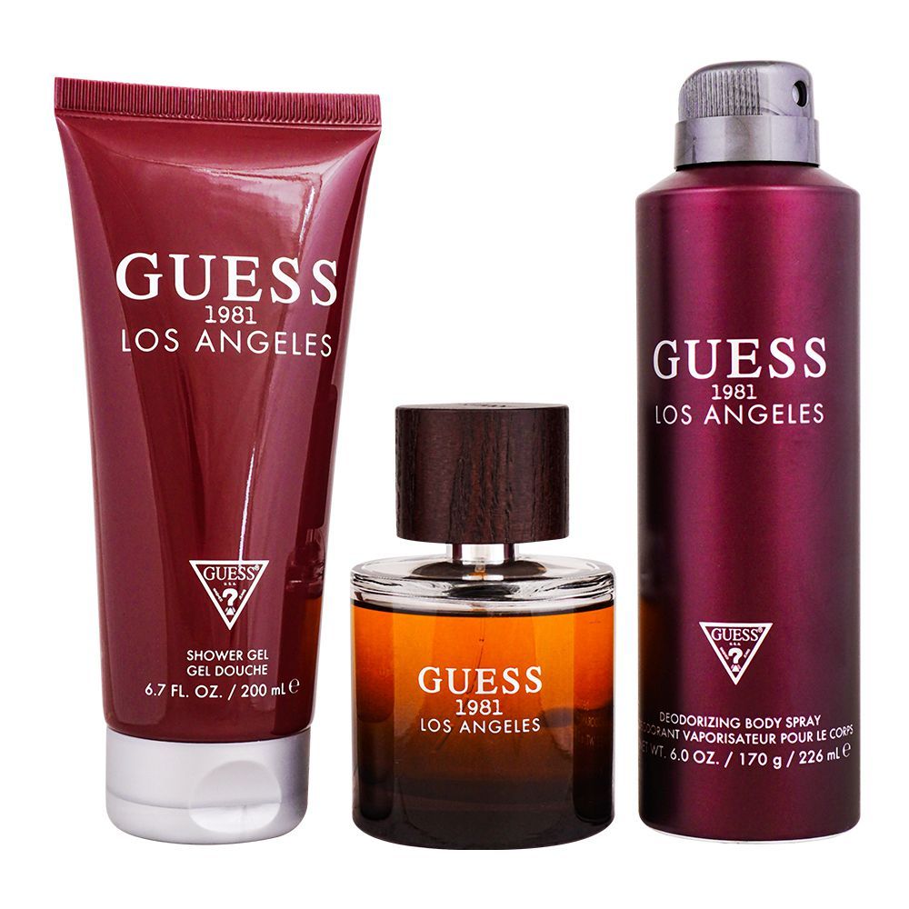 Guess 1981 Los Angeles Men Set EDT 100Ml+Deo 226Ml+Shower Gel 200Ml