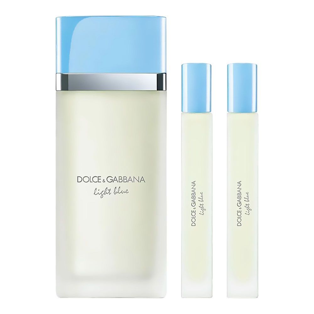 Dolce & Gabbana Spring 25 Gift Set Light Blue For Her Edt 100ml + Ts 10ml + Ts 10ml