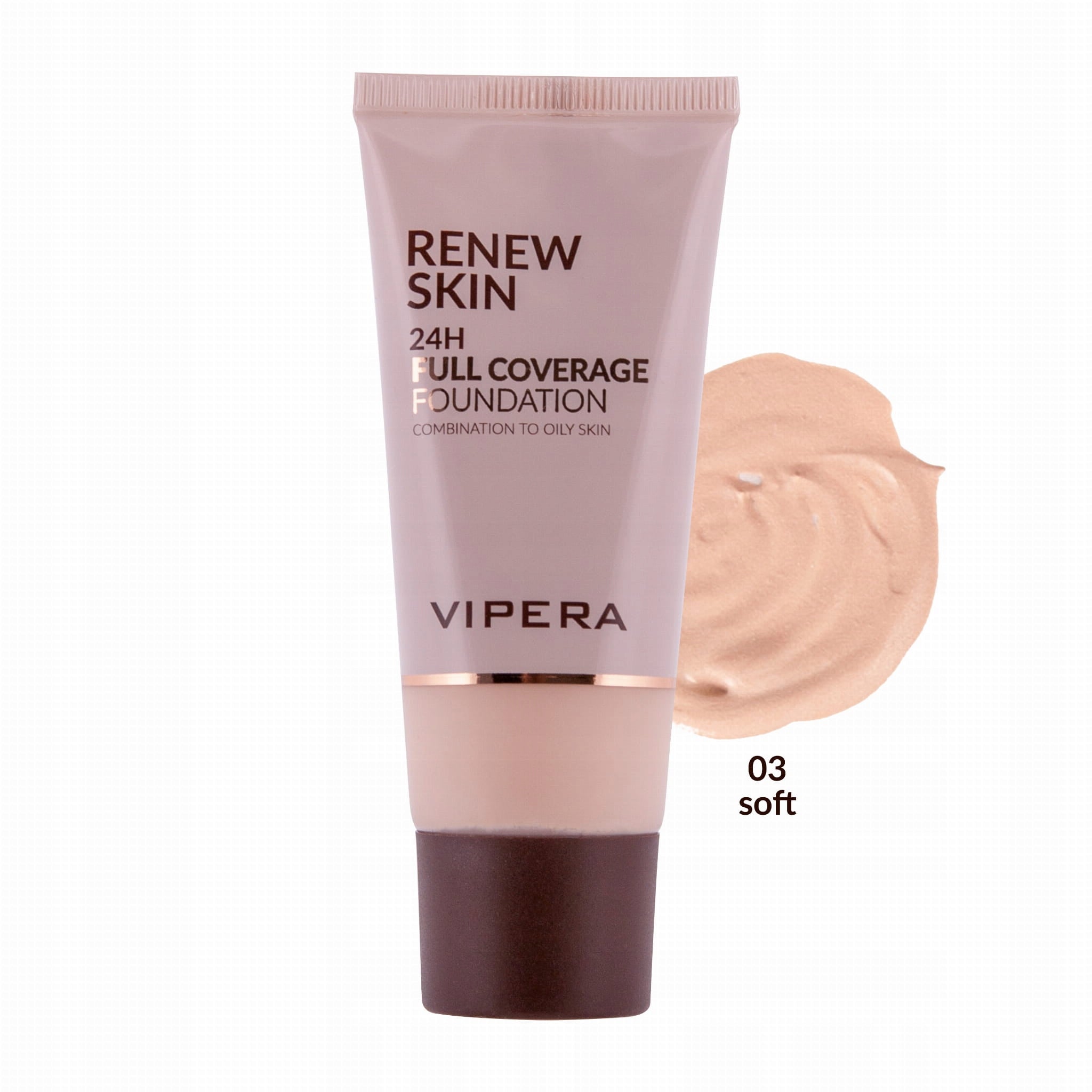 Vipera Renew Skin Full Coverage Foundation Oily And Combination Skin
