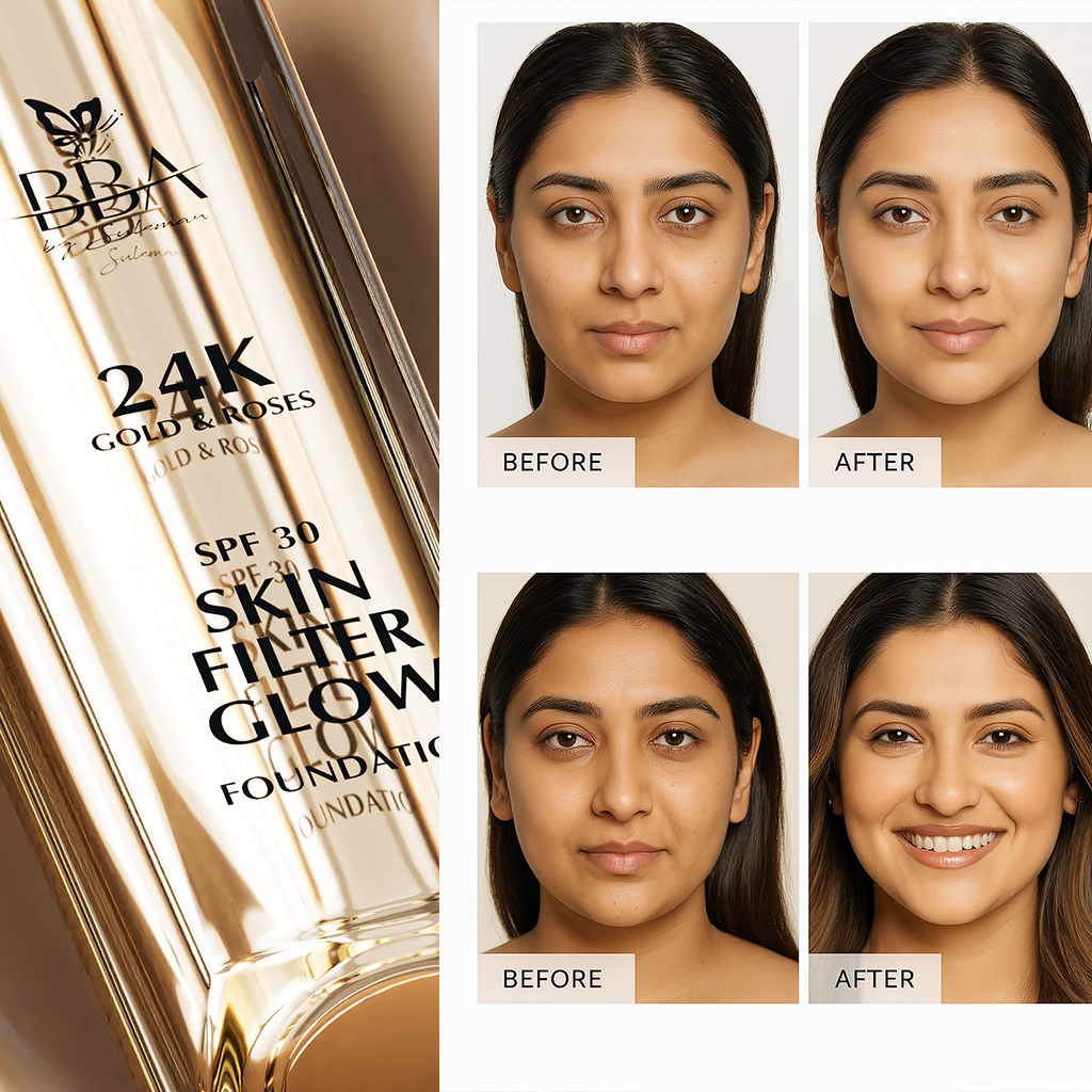 24K Gold & Roses Skin Filter Glow Foundation (SPF 30)