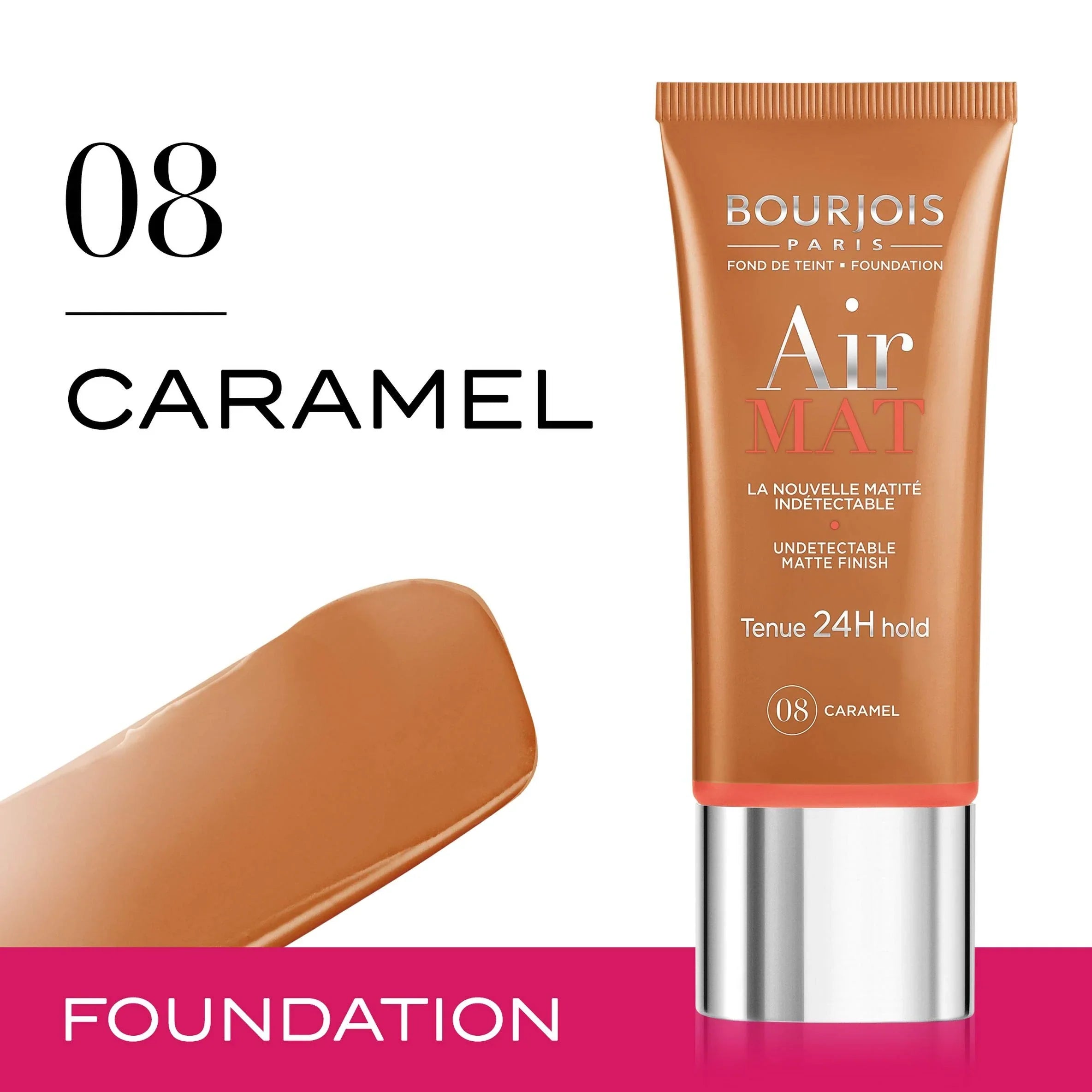 Bourjois Air Mat 24h Foundation 08 Caramel 30 Ml  10 Fl Oz
