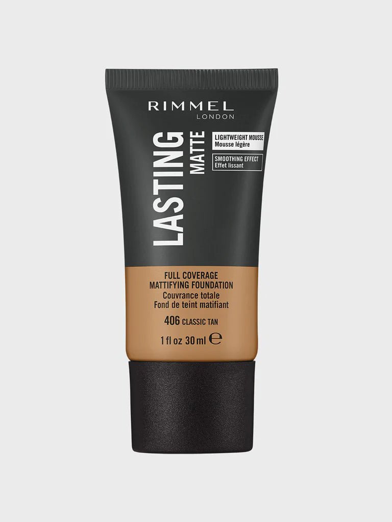 Rimmel Lasting Finish Matte Foundation 406 Classic Tan 30ml