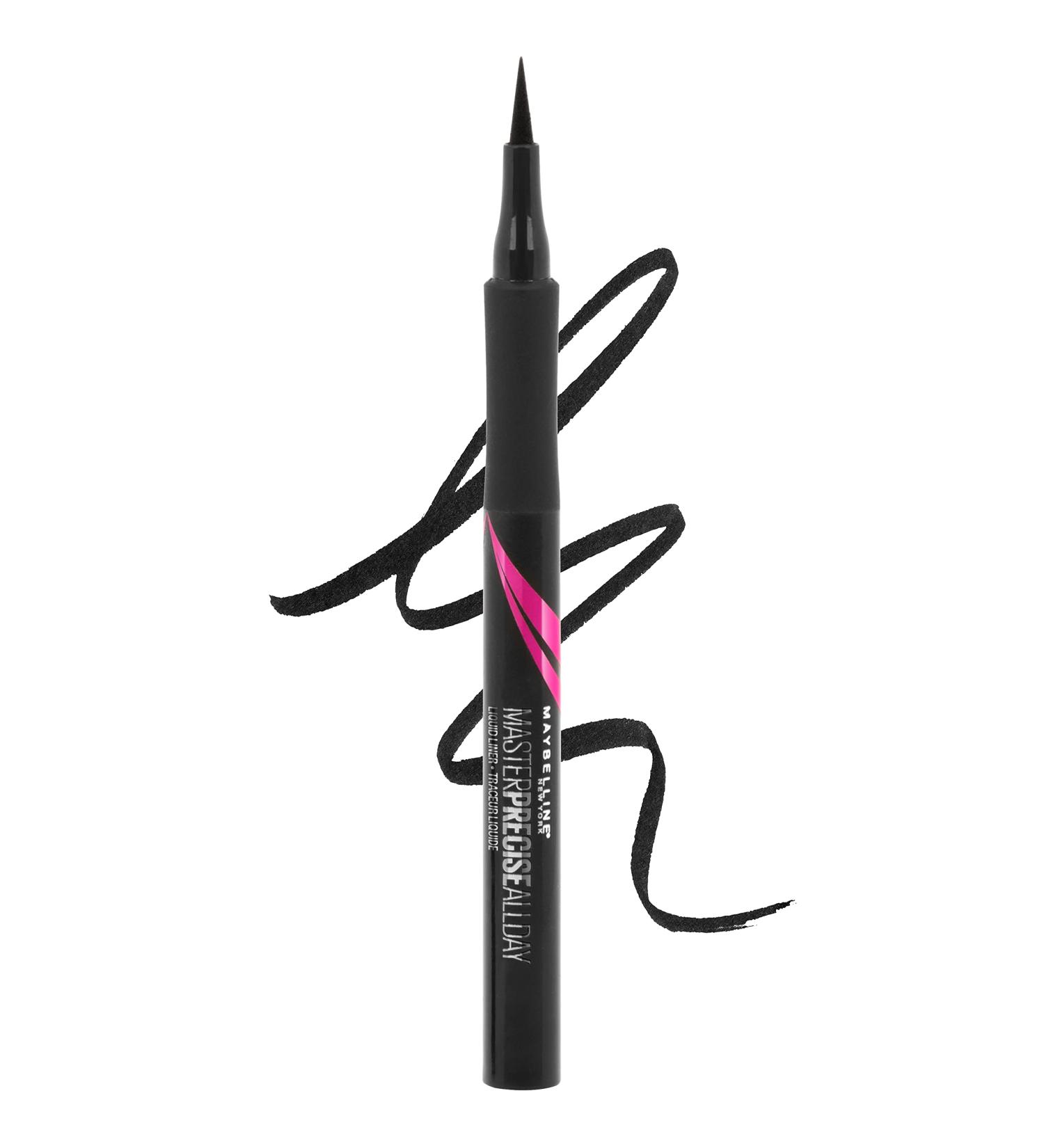 Maybelline Eyestudio Master Precise All Day Liquid Eyeliner Makeup, Black 1.05 ml