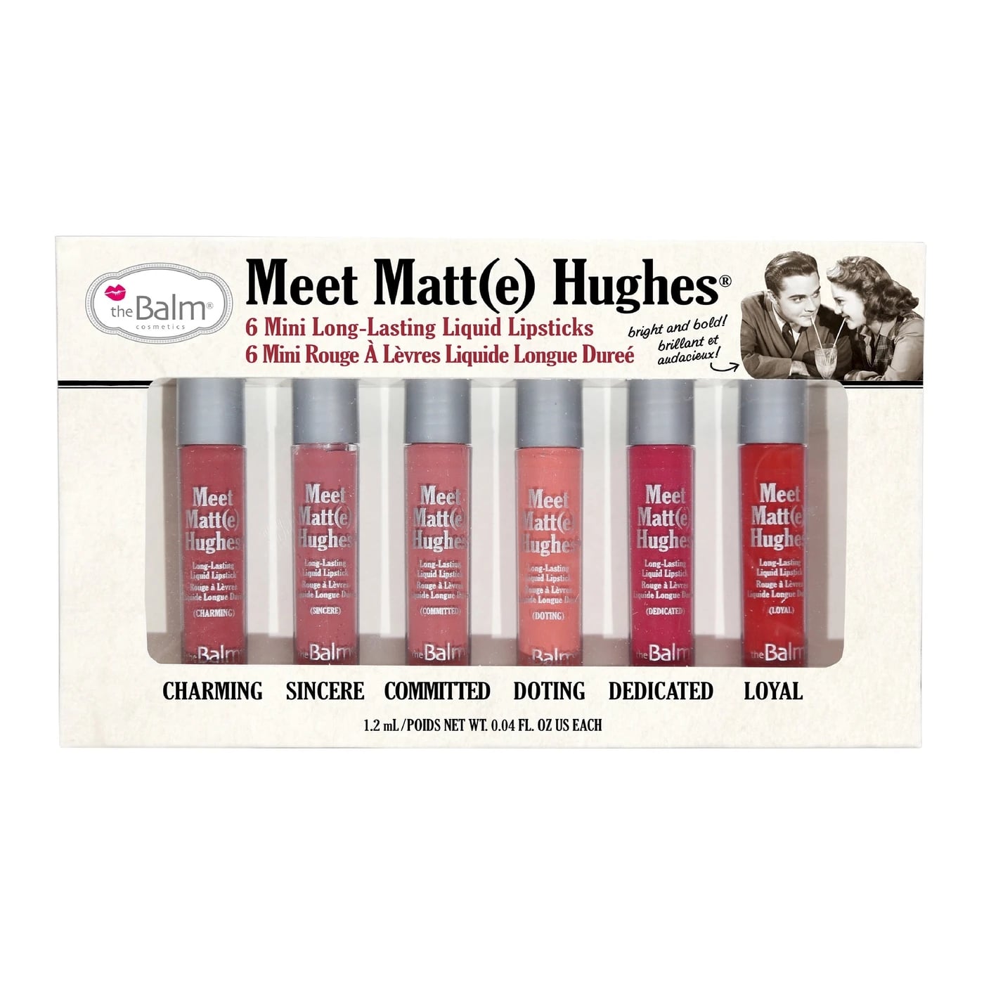 Thebalm Meet Matt(E) Hughes Vol. 1 Set Of 6 Mini Liquid Lipsticks