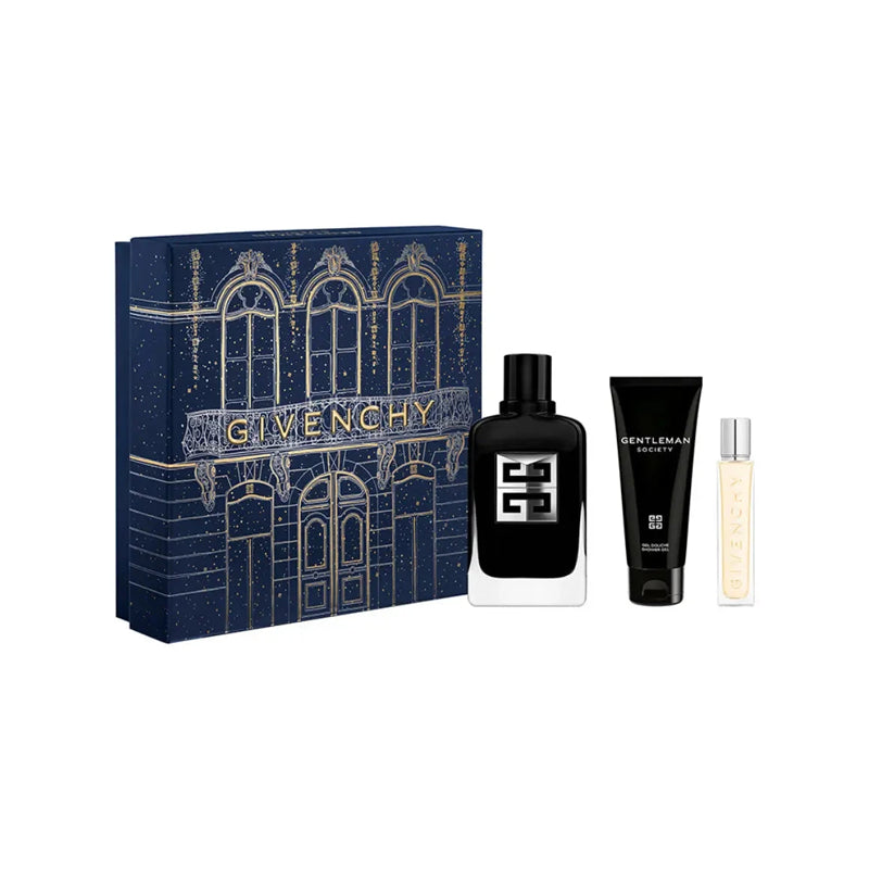 Givenchy Gentleman Society Gift Set Edp 100Ml + Sg 75Ml + Edp 12.5Ml
