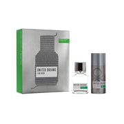 Benetton United Dreams Aim High For Men Gift Set Edt 100Ml+Deo Spray 150Ml