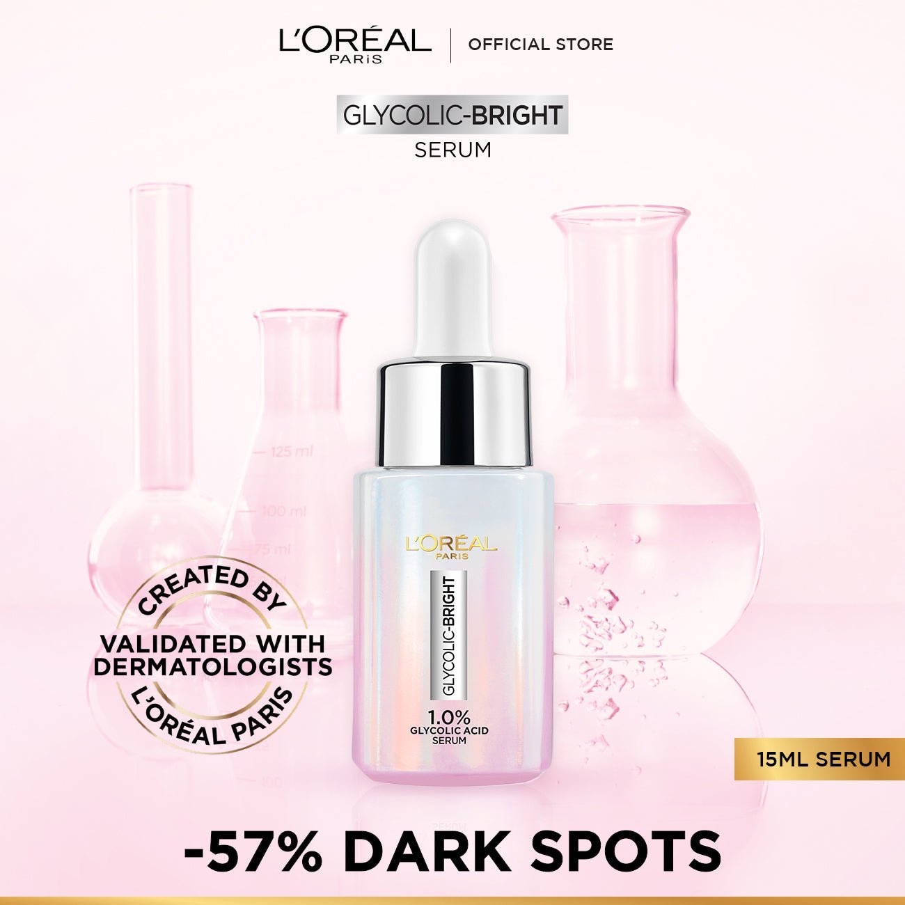 Loreal Paris Bright Instant Glowing Serum 15Ml
