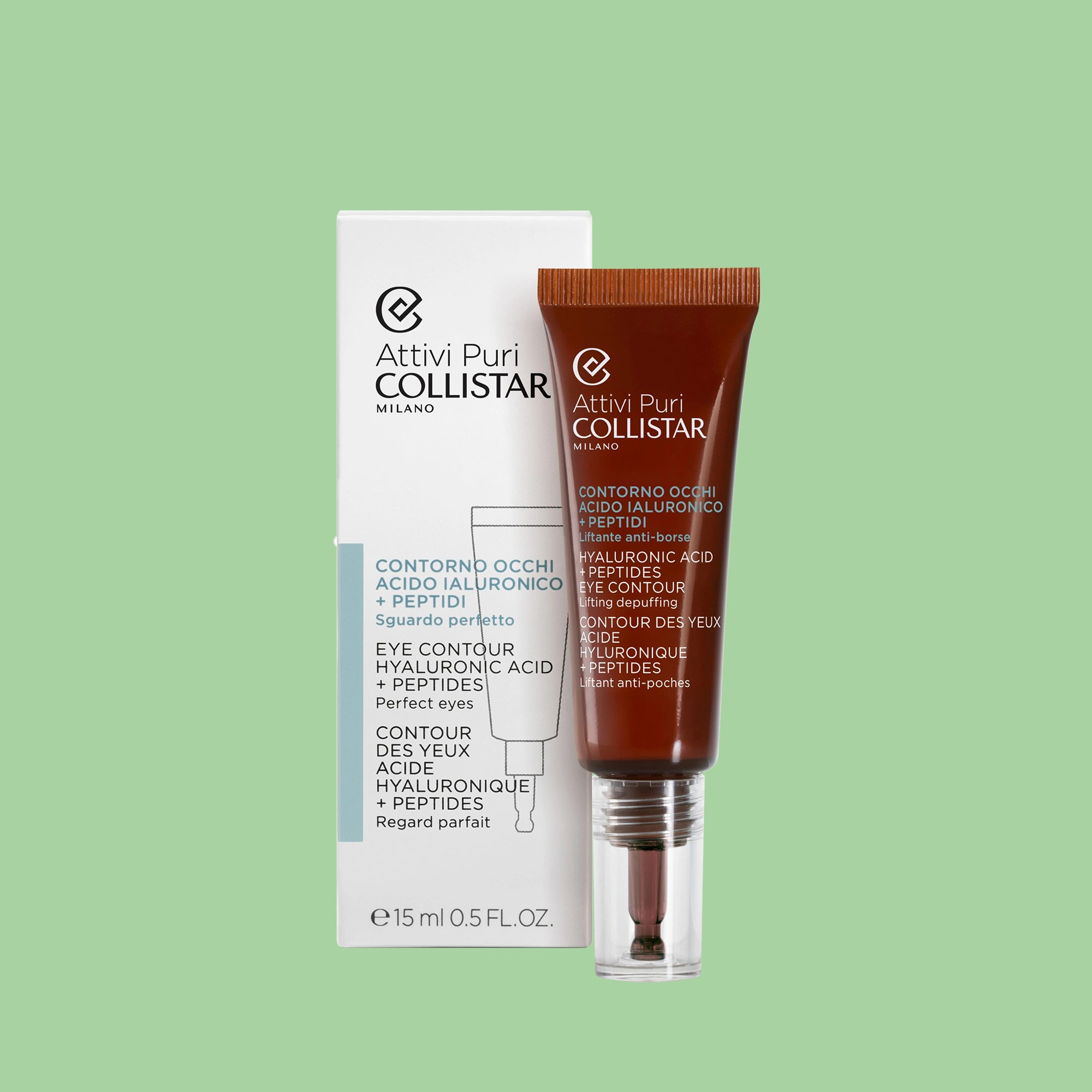 Collistar Attivi Puri Hyaluronic Acid+ Peptides Eye Contour 15Ml
