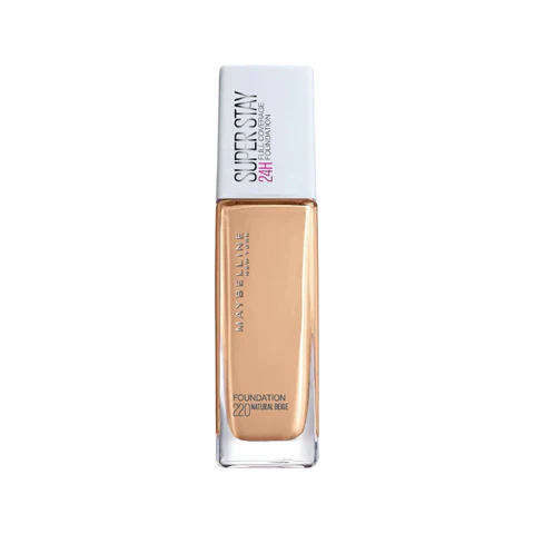 Maybelline Super Stay 24H Full Coverage Foundation - 220 Natural Beige 30Ml