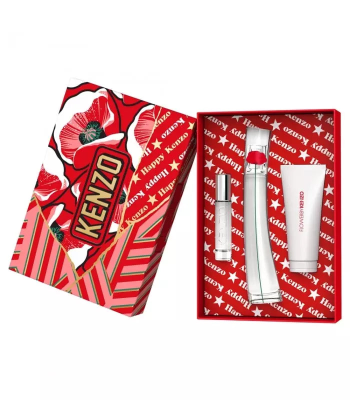 Kenzo Flower By Kenzo Ladies Gift Set Edp 100 + Ts 10 + Bl 75Ml