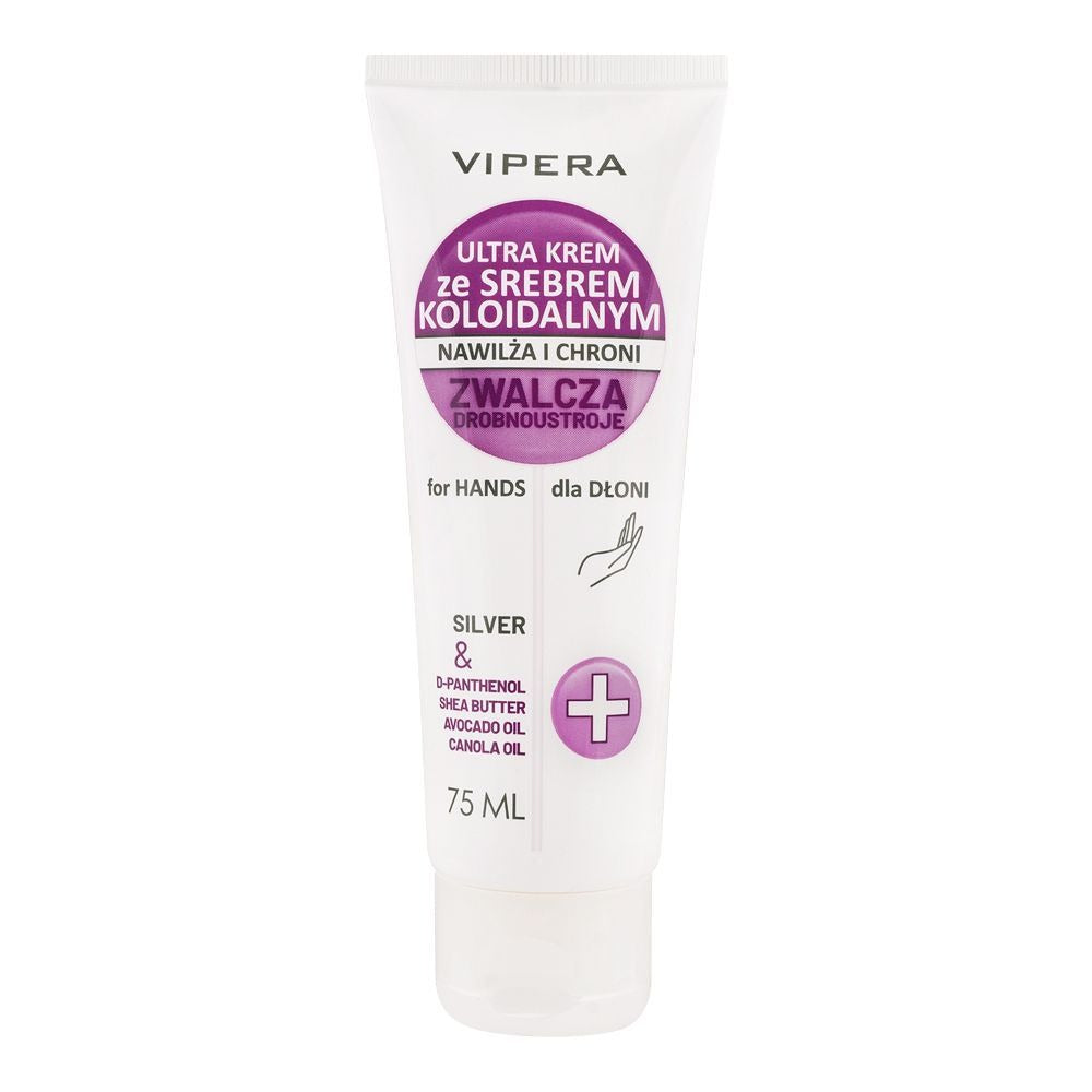 Vipera Ultra Cream Colloidal Silver - Hands 75 Ml