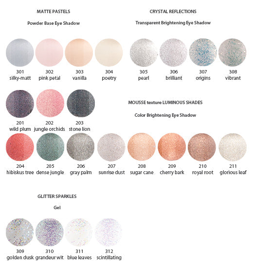 Vipera Mineral Dream Cream Base & Eyeshades For Eyelids