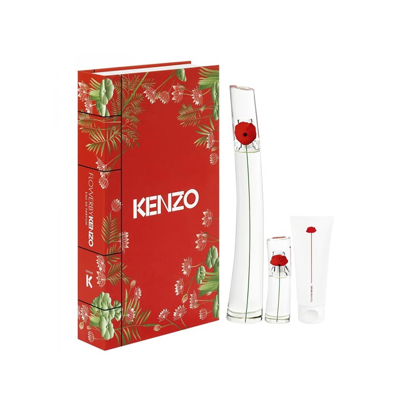 Flower By Kenzo EDP 100ML + EDP 15ML + Body Milk 75ML - Sets