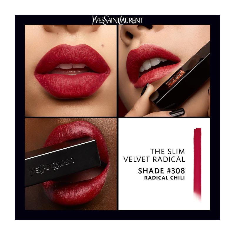 Ysl Slim 28 True Chili Rouge Pur Couture Slim Velvet Radical
