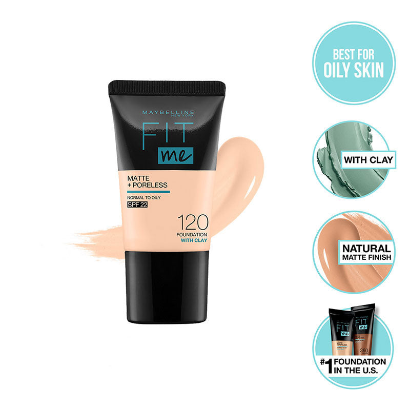 Fit Me Matte & Poreless Liquid Foundation Mini Tube - For Normal to Oily Skin - The Divine Beauty