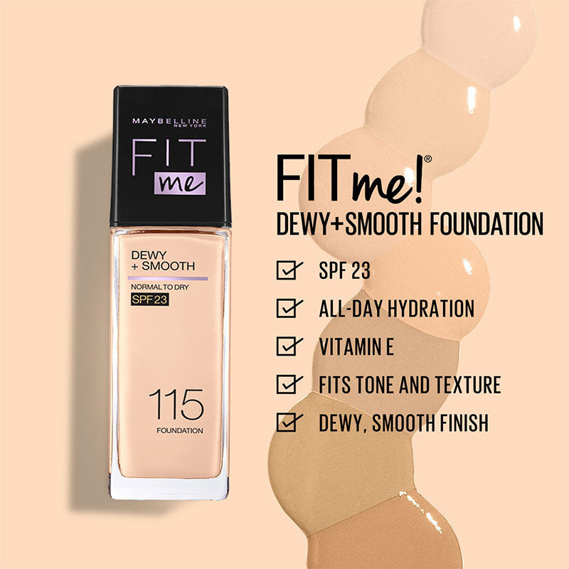 Fit Me Dewy + Smooth Liquid Foundation SPF 23 - The Divine Beauty