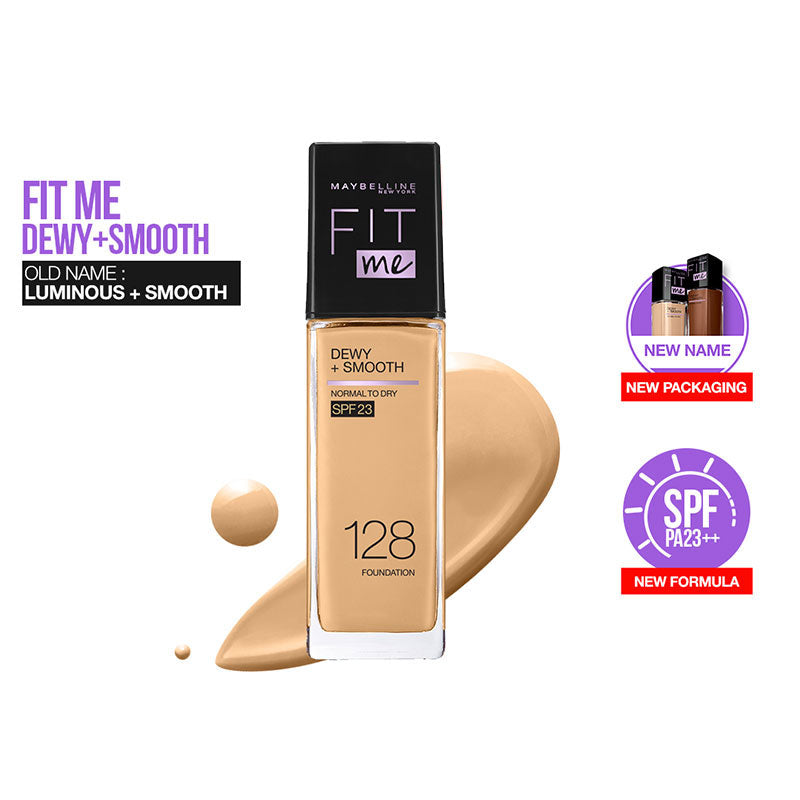 Maybelline - Fit Me Dewy + Smooth Liquid Foundation SPF 30 - 110 Porce –  Makeup City Pakistan