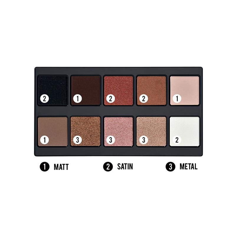 Make Up Stories - Palette Of 13 Multi-Finish Eyeshadows - The Divine Beauty