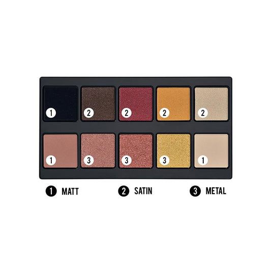 Make Up Stories - Palette Of 12 Multi-Finish Eyeshadows - The Divine Beauty