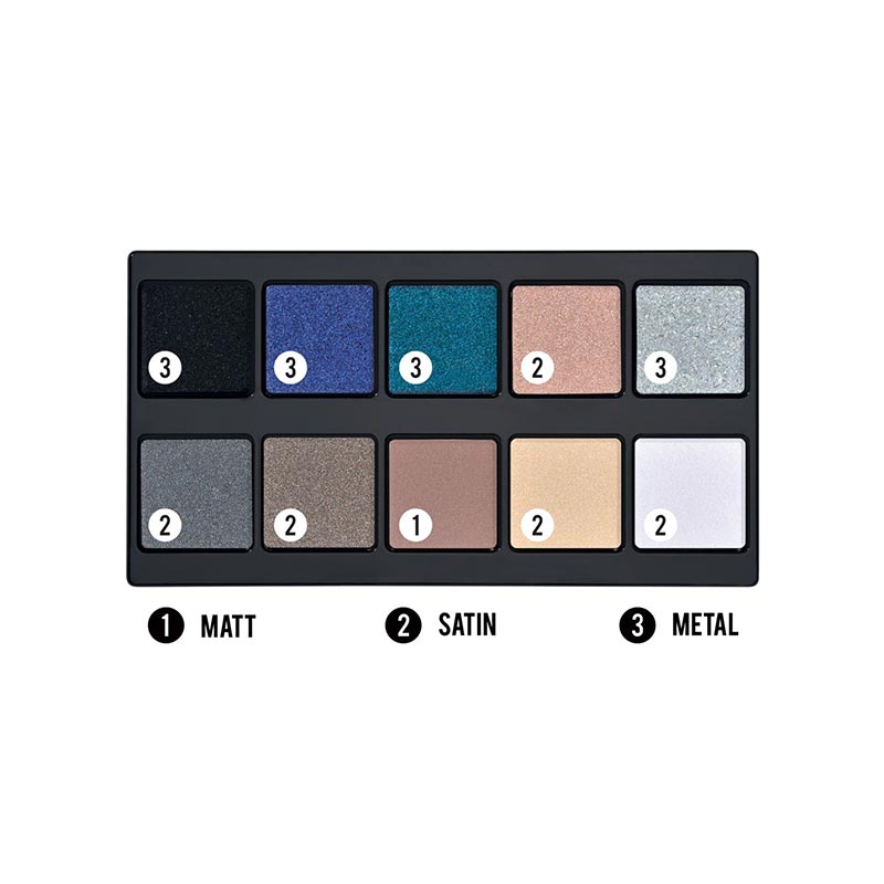 Make Up Stories - Palette Of 11 Multi-Finish Eyeshadows